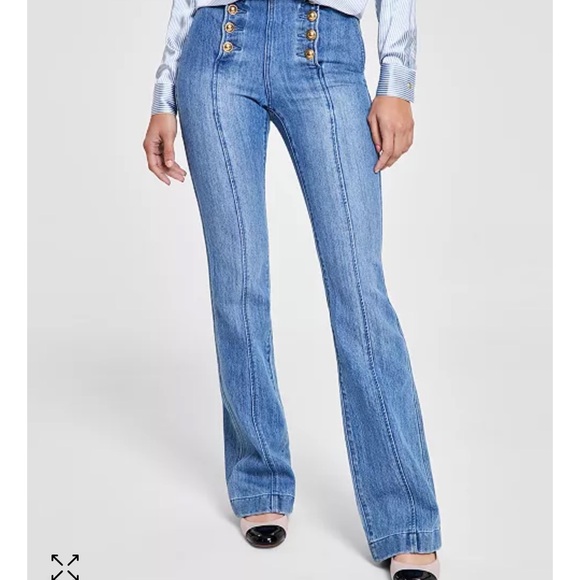 MICHAEL Michael Kors Denim - Michael Kors Women’s Sailor Front Flare Jean size 10